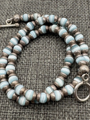 Sterling silber hellblau - silber,