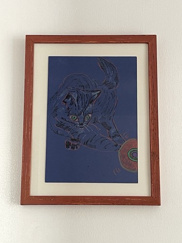 Original blaue katze kunst - original,