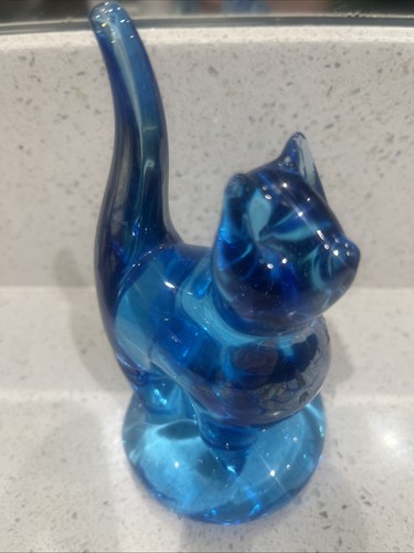 Badeglas blaue katze 2013 - badeglas,