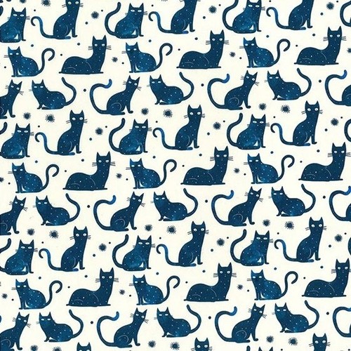 Blauer katzenmotiv 100 - blauer,