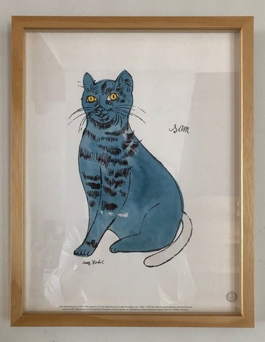 Andy warhol blue cat - andy,